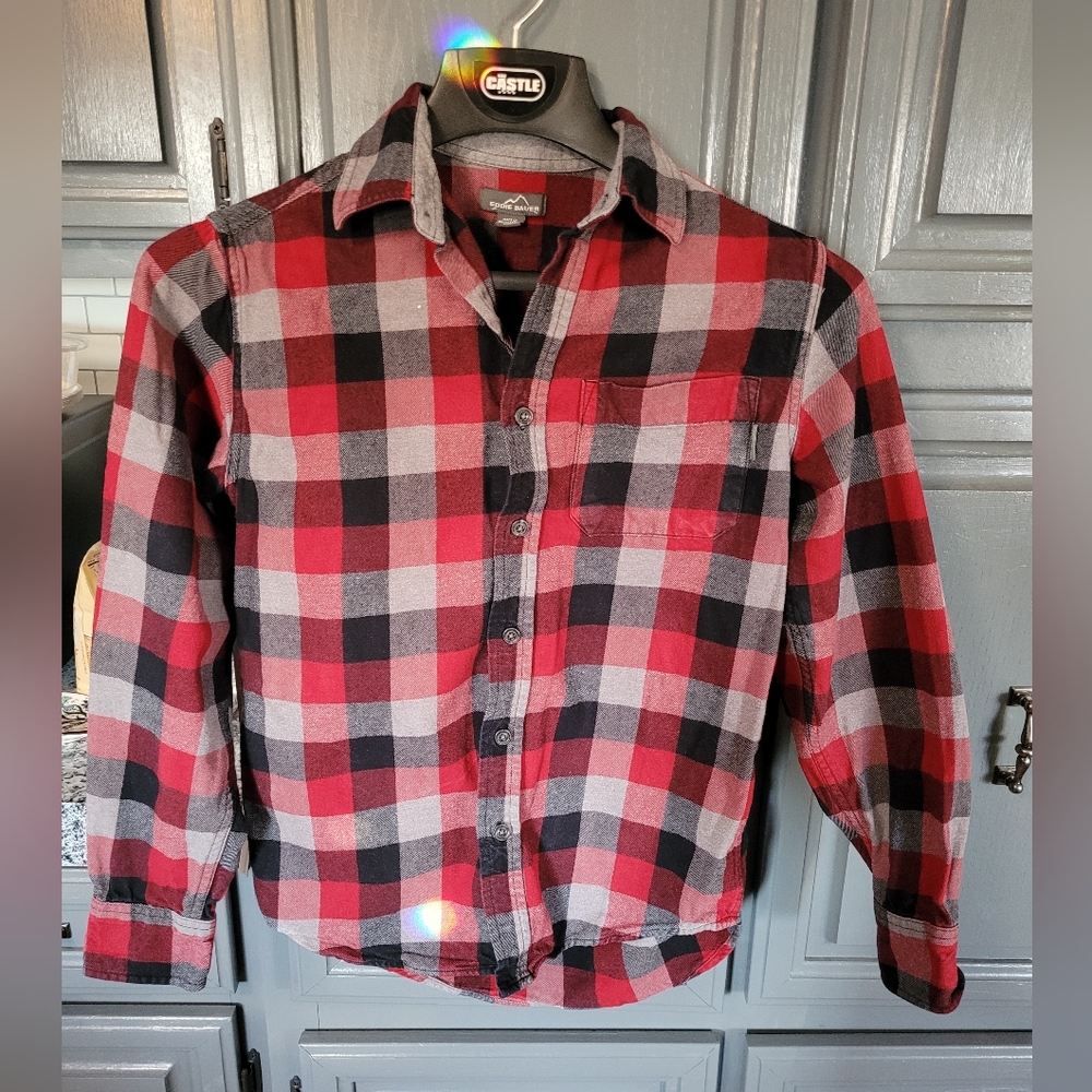 Eddie Bauer flannel shirt mall